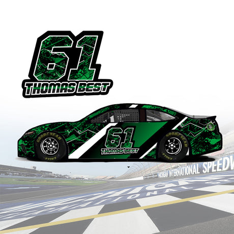 Get the winning edge with our custom racing number graphics.