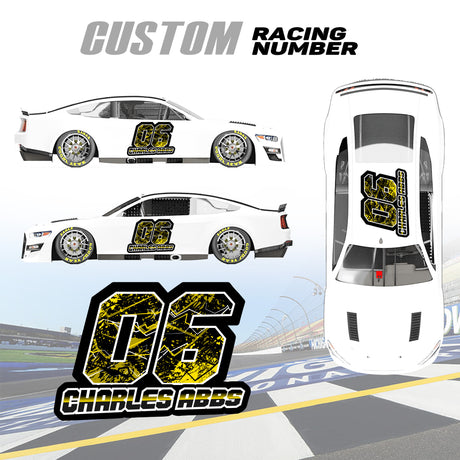 Personalize your racing experience with our custom number decals.