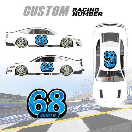 Get the winning edge with our custom racing number graphics.