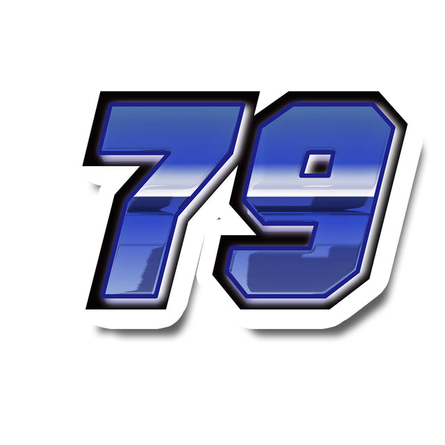 Race in style with our personalized racing number decals.