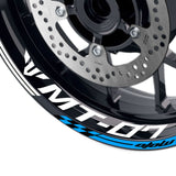 For Yamaha MT-09 Logo MOTO 17 inch Rim Wheel Stickers GP02 Stripes - StickerBao Wheel Sticker Store