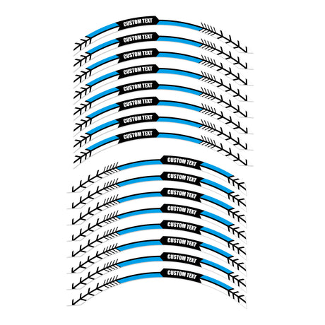 For Razor MX 350 400 RSF350 SX 125 350 12 inch Custom Rim Wheel Stickers AR02W Arrow Rim Edge Tapes - StickerBao Wheel Sticker Store