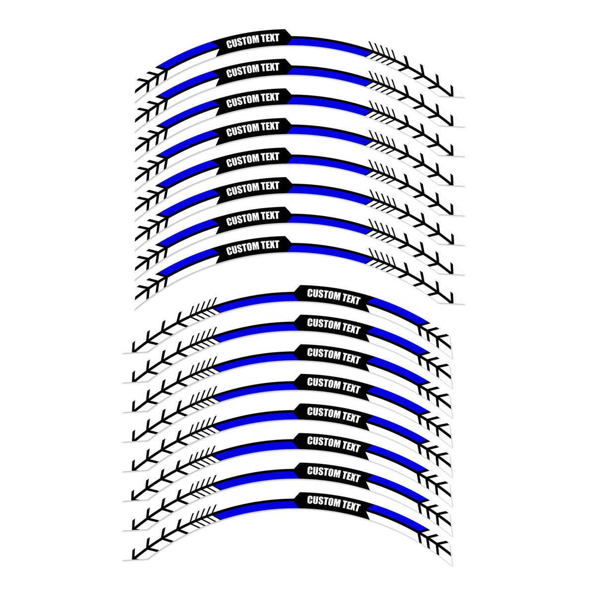 Razor Rsf650 Rims For Razor RSF650 SX500 14 inch Custom Rim Wheel Stickers AR02W Arrow R ...