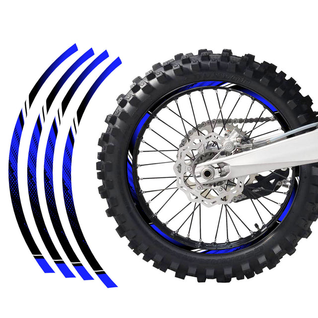 21 inch 19 inch Rim Wheel Stickers D01B DOTTON Dirt Bike Rim Edge Stripes For Honda TM Racing - StickerBao Wheel Sticker Store