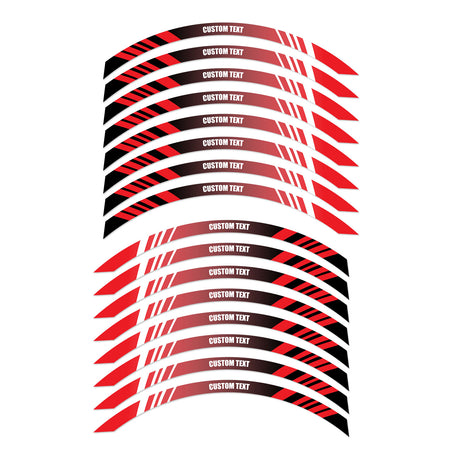 For Razor RSF650 SX500 14 inch Custom Rim Wheel Stickers SS07B Stripe Rim Edge Tapes - StickerBao Wheel Sticker Store