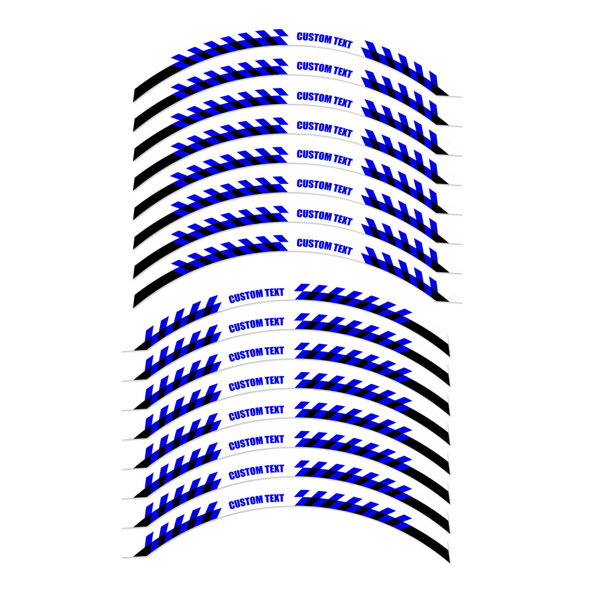 For Razor RSF650 SX500 14 inch Custom Rim Wheel Stickers SS09B Stripe ...