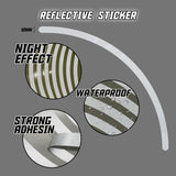 17 inch White Reflective Standard Edge Rim Sticker Universal Motorcycle Rim Wheel Stripe Decal For Triumph - StickerBao Wheel Sticker Store