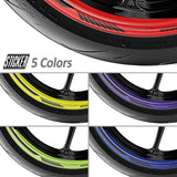17 inch Rim Wheel Stickers ROBOTIC01 2-Piece Decal | For Kawasaki ER650 EN-6N ER-6F Concours 14 StickerBao