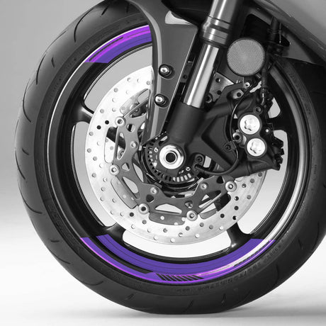 17 inch Rim Wheel Stickers ROBOTIC01 2-Piece Decal | For Kawasaki ER650 EN-6N ER-6F Concours 14 StickerBao