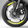 17 inch Rim Wheel Stickers STRIPE01 Stripe 2-Piece Decal | For Honda VFR800F VFR1200F VFR800X StickerBao
