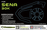 For SENA 30K Communication System Use Protection Decal Stickers - StickerBao Wheel Sticker Store