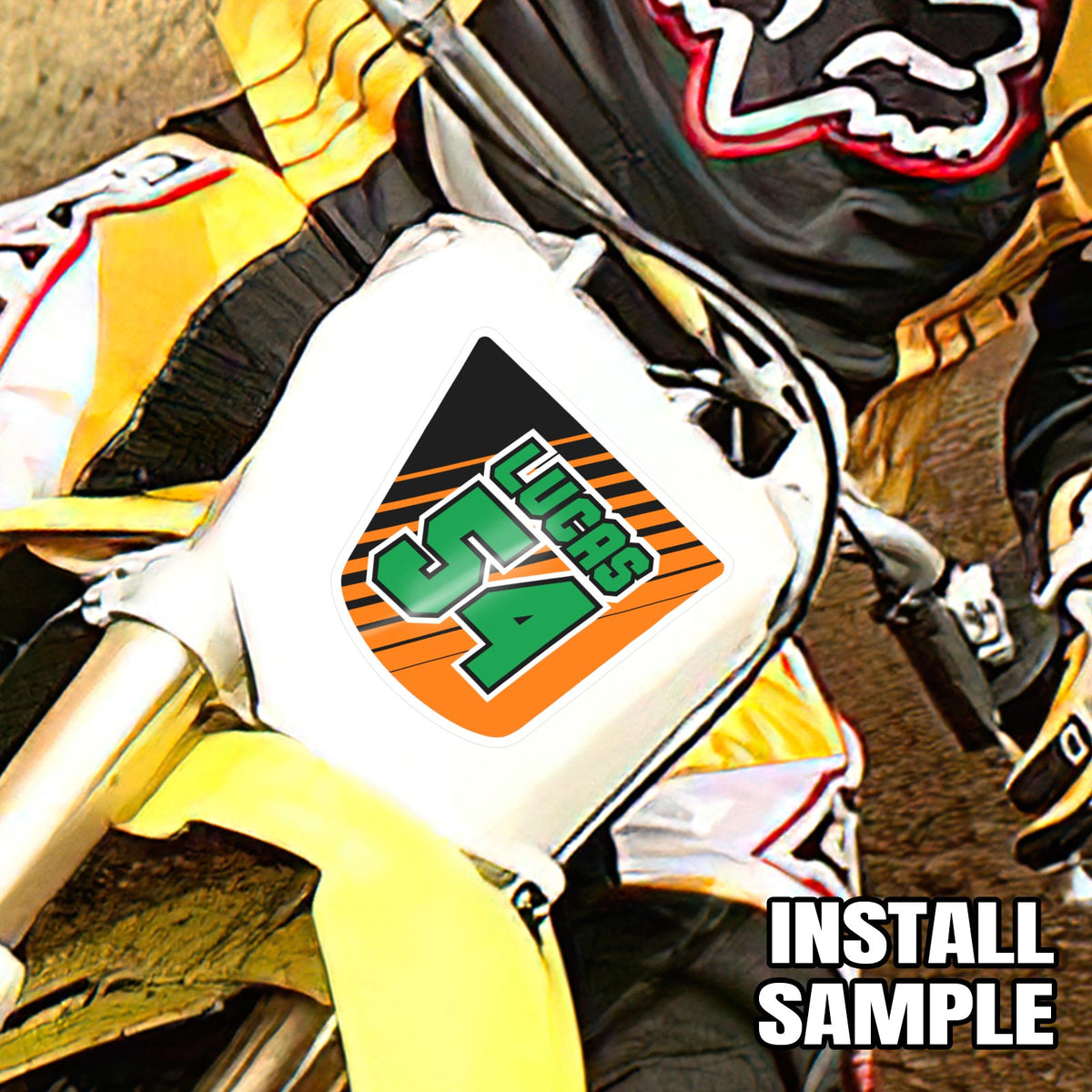 StickerBao Customize Racing Numbers Off-Road Number Plates Stickers ...