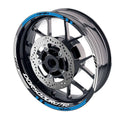 For Aprilia Dorsoduro 750 Logo MOTO 17 inch Rim Wheel Stickers GP01 Racing Check.