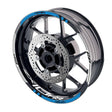 For Kawasaki ZX10RR Ninja Logo MOTO 17 inch Rim Wheel Stickers GP01 Racing Check.