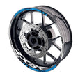For Kawasaki ZX6R Ninja ZX636 Logo MOTO 17 inch Rim Wheel Stickers GP01 Racing Check.