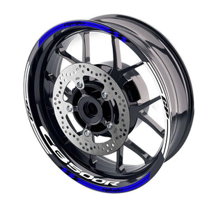 For Honda CB500R Logo MOTO 17'' Rim Wheel Stickers GP01 Racing Check.