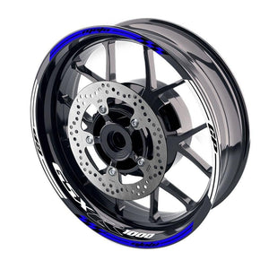For Suzuki GSXR1000 Logo MOTO 17'' Rim Wheel Stickers GP01 Racing Check.