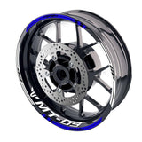 For Yamaha MT-09 Logo MOTO 17 inch Rim Wheel Stickers GP01 Racing Check.