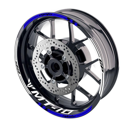 For Yamaha MT-10 Logo MOTO 17'' Rim Wheel Stickers GP01 Racing Check.