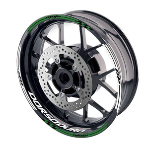 For Aprilia Dorsoduro 750 900 Logo MOTO 17'' Rim Wheel Stickers GP01 Racing Check.