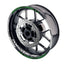 For Aprilia Dorsoduro 1200 Logo MOTO 17 inch Rim Wheel Stickers GP01 Racing Check.