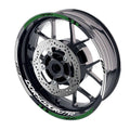 For Aprilia Dorsoduro 750 Logo MOTO 17 inch Rim Wheel Stickers GP01 Racing Check.