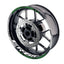 For Kawasaki ER-6N Logo MOTO 17 inch Rim Wheel Stickers GP01 Racing Check.