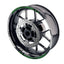 For Kawasaki Ninja H2 H2R Logo MOTO 17 inch Rim Wheel Stickers GP01 Racing Check.