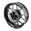 For Kawasaki Ninja H2 H2R Logo MOTO 17 inch Rim Wheel Stickers GP01 Racing Check.