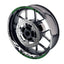 For Kawasaki ZX10R Ninja Logo MOTO 17 inch Rim Wheel Stickers GP01 Racing Check.