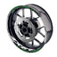 For Kawasaki ZX6R Ninja ZX636 Logo MOTO 17 inch Rim Wheel Stickers GP01 Racing Check.