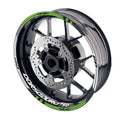 For Aprilia Dorsoduro 750 Logo MOTO 17 inch Rim Wheel Stickers GP01 Racing Check.