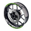 For Kawasaki ER-6N Logo MOTO 17 inch Rim Wheel Stickers GP01 Racing Check.