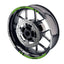For Kawasaki Ninja H2 H2R Logo MOTO 17 inch Rim Wheel Stickers GP01 Racing Check.