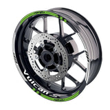 For Kawasaki Vulcan S 650 EN650 Logo MOTO 17 inch Rim Wheel Stickers GP01 Racing Check.
