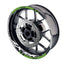 For Kawasaki ZX10R Ninja Logo MOTO 17 inch Rim Wheel Stickers GP01 Racing Check.