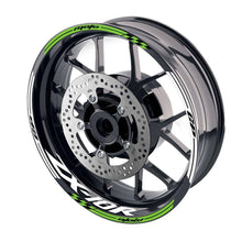 Load image into Gallery viewer, For Kawasaki ZX10R Ninja Logo MOTO 17&#39;&#39; Rim Wheel Stickers GP01 Racing Check.
