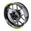 For Kawasaki ER-6N Logo MOTO 17 inch Rim Wheel Stickers GP01 Racing Check.