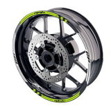 For Suzuki Hayabusa Logo MOTO 17 inch Rim Wheel Stickers GP01 Racing Check.