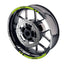 For Kawasaki Ninja 1000 650 400 Logo MOTO 17 inch Rim Wheel Stickers GP01 Racing Check.