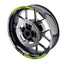 For Kawasaki Ninja H2 H2R Logo MOTO 17 inch Rim Wheel Stickers GP01 Racing Check.