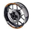 For Kawasaki ER-6F Logo MOTO 17 inch Rim Wheel Stickers GP01 Racing Check.