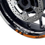 For Triumph Street Triple 765 R Logo MOTO 17 inch Rim Wheel Stickers GP01 Racing Check.