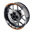 For Kawasaki ZX6R Ninja ZX636 Logo MOTO 17 inch Rim Wheel Stickers GP01 Racing Check.