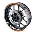 For Kawasaki ZX6RR Ninja ZX600 Logo MOTO 17 inch Rim Wheel Stickers GP01 Racing Check.