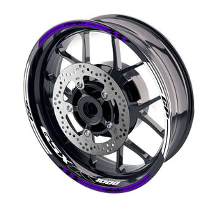 For Suzuki GSXR1000 Logo MOTO 17'' Rim Wheel Stickers GP01 Racing Check.