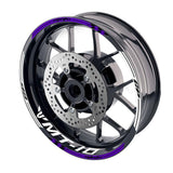 For Yamaha MT-10 Logo MOTO 17 inch Rim Wheel Stickers GP01 Racing Check.