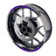 For Kawasaki Z750 Z800 Logo MOTO 17 inch Rim Wheel Stickers GP01 Racing Check.