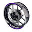 For Kawasaki Z1000 Logo MOTO 17 inch Rim Wheel Stickers GP01 Racing Check.