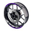 For Kawasaki ZX6R Ninja ZX636 Logo MOTO 17 inch Rim Wheel Stickers GP01 Racing Check.